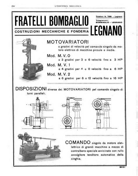 L'industria meccanica rivista quindicinale