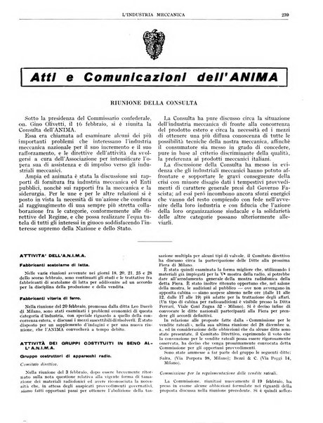 L'industria meccanica rivista quindicinale