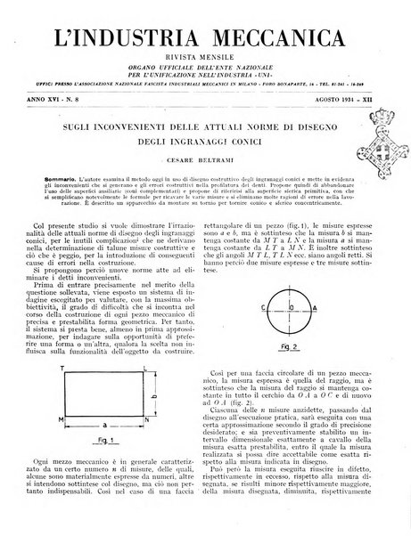 L'industria meccanica rivista quindicinale