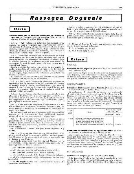 L'industria meccanica rivista quindicinale