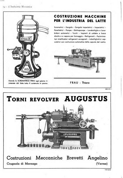 L'industria meccanica rivista quindicinale