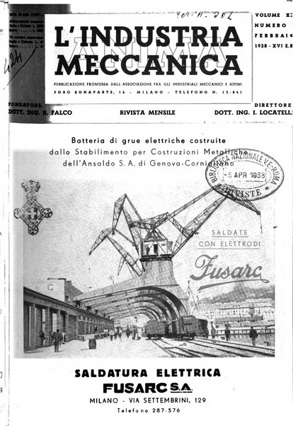 L'industria meccanica rivista quindicinale