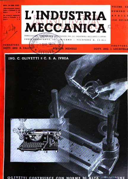 L'industria meccanica rivista quindicinale