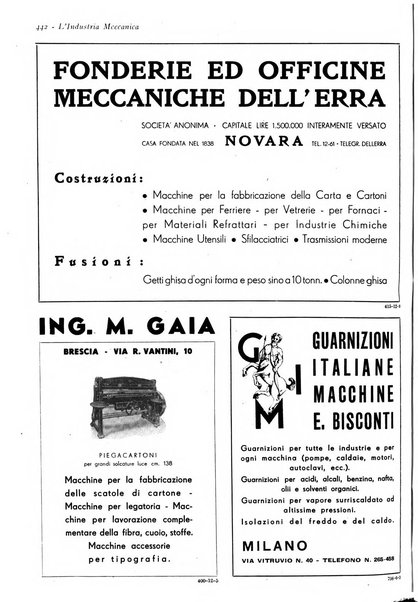 L'industria meccanica rivista quindicinale