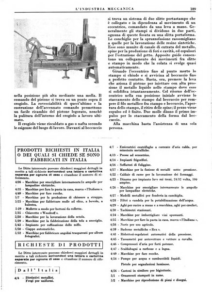 L'industria meccanica rivista quindicinale