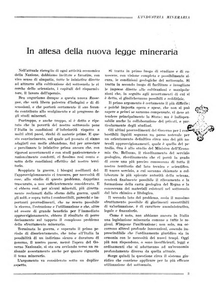 L'industria mineraria bollettino mensile della Federazione nazionale fascista dell'industria mineraria