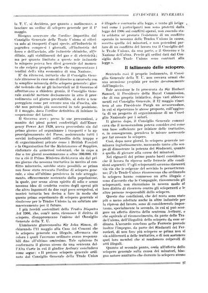 L'industria mineraria bollettino mensile della Federazione nazionale fascista dell'industria mineraria