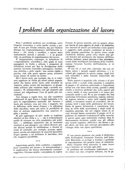 L'industria mineraria bollettino mensile della Federazione nazionale fascista dell'industria mineraria