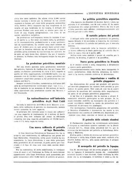 L'industria mineraria bollettino mensile della Federazione nazionale fascista dell'industria mineraria