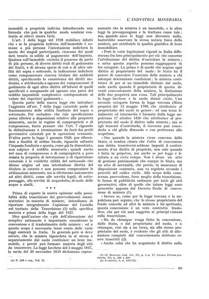 L'industria mineraria bollettino mensile della Federazione nazionale fascista dell'industria mineraria