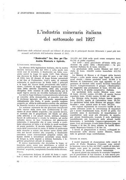 L'industria mineraria bollettino mensile della Federazione nazionale fascista dell'industria mineraria