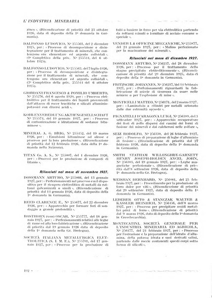 L'industria mineraria bollettino mensile della Federazione nazionale fascista dell'industria mineraria