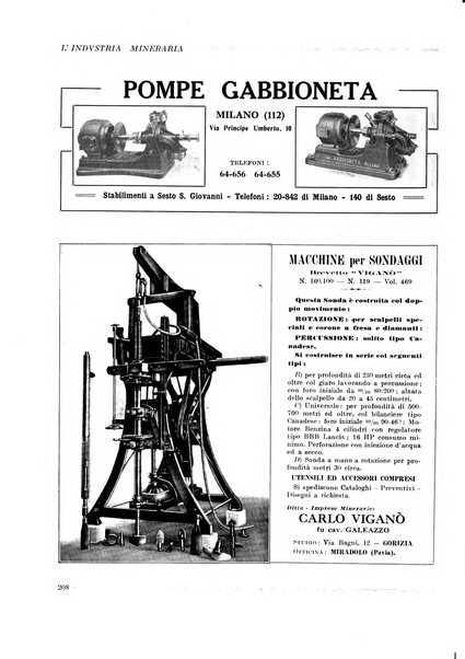 L'industria mineraria bollettino mensile della Federazione nazionale fascista dell'industria mineraria