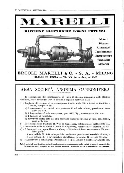 L'industria mineraria bollettino mensile della Federazione nazionale fascista dell'industria mineraria