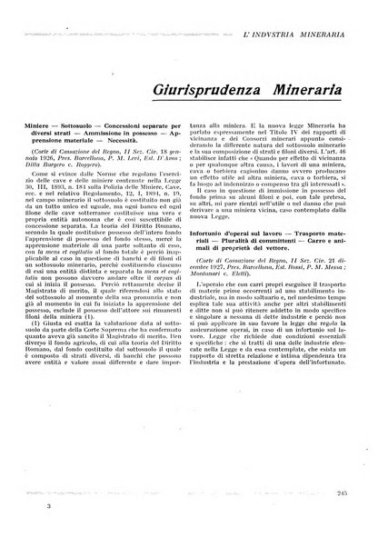 L'industria mineraria bollettino mensile della Federazione nazionale fascista dell'industria mineraria