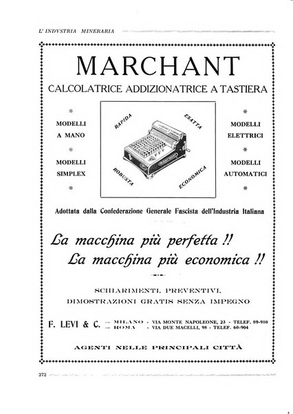 L'industria mineraria bollettino mensile della Federazione nazionale fascista dell'industria mineraria