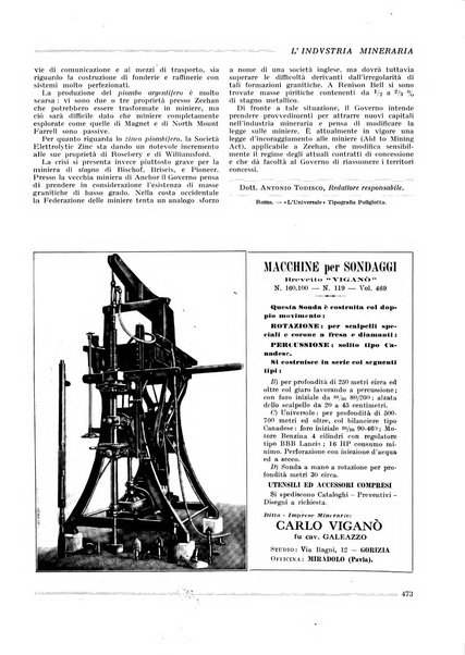 L'industria mineraria bollettino mensile della Federazione nazionale fascista dell'industria mineraria