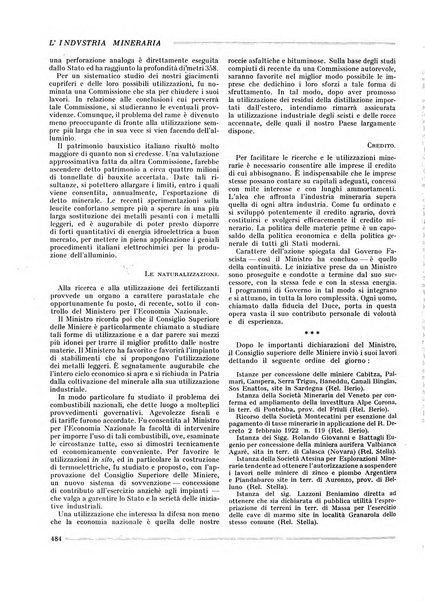 L'industria mineraria bollettino mensile della Federazione nazionale fascista dell'industria mineraria