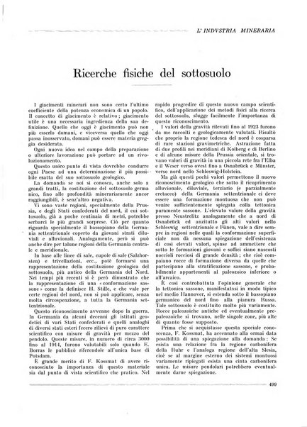 L'industria mineraria bollettino mensile della Federazione nazionale fascista dell'industria mineraria