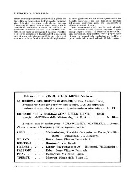 L'industria mineraria bollettino mensile della Federazione nazionale fascista dell'industria mineraria