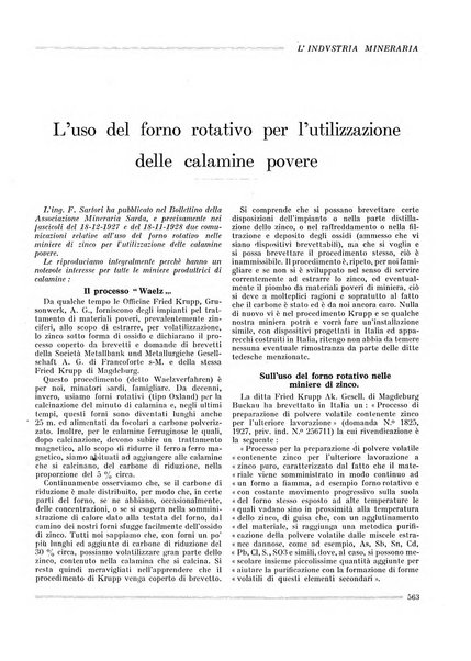 L'industria mineraria bollettino mensile della Federazione nazionale fascista dell'industria mineraria