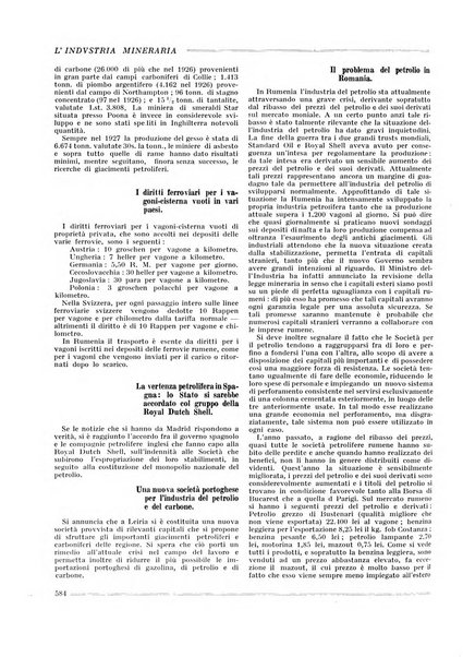 L'industria mineraria bollettino mensile della Federazione nazionale fascista dell'industria mineraria