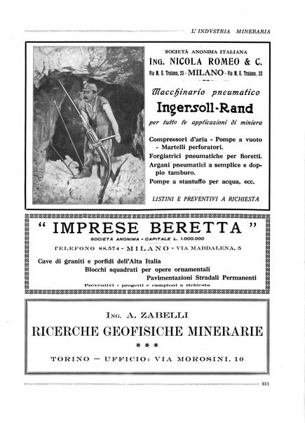 L'industria mineraria bollettino mensile della Federazione nazionale fascista dell'industria mineraria