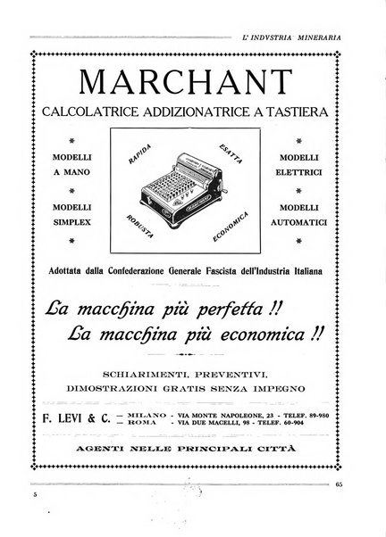 L'industria mineraria bollettino mensile della Federazione nazionale fascista dell'industria mineraria