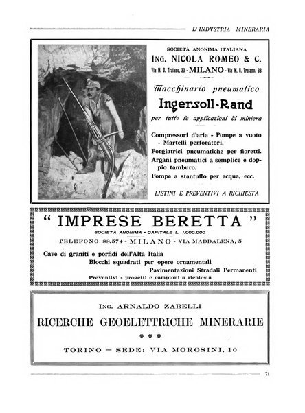 L'industria mineraria bollettino mensile della Federazione nazionale fascista dell'industria mineraria