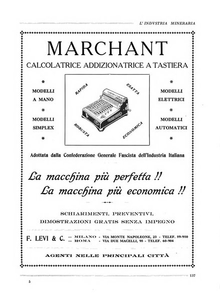 L'industria mineraria bollettino mensile della Federazione nazionale fascista dell'industria mineraria