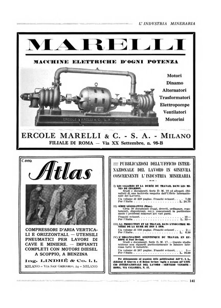 L'industria mineraria bollettino mensile della Federazione nazionale fascista dell'industria mineraria