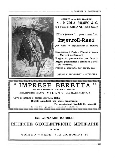 L'industria mineraria bollettino mensile della Federazione nazionale fascista dell'industria mineraria