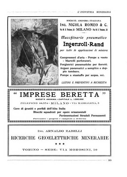 L'industria mineraria bollettino mensile della Federazione nazionale fascista dell'industria mineraria