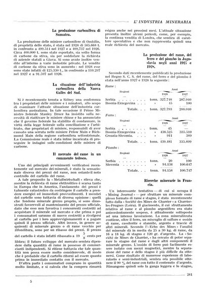 L'industria mineraria bollettino mensile della Federazione nazionale fascista dell'industria mineraria