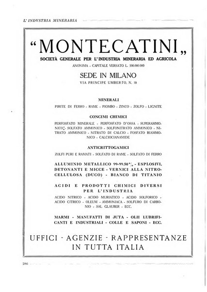 L'industria mineraria bollettino mensile della Federazione nazionale fascista dell'industria mineraria