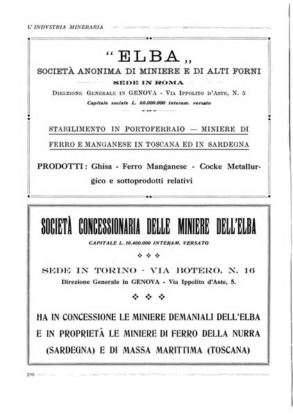 L'industria mineraria bollettino mensile della Federazione nazionale fascista dell'industria mineraria