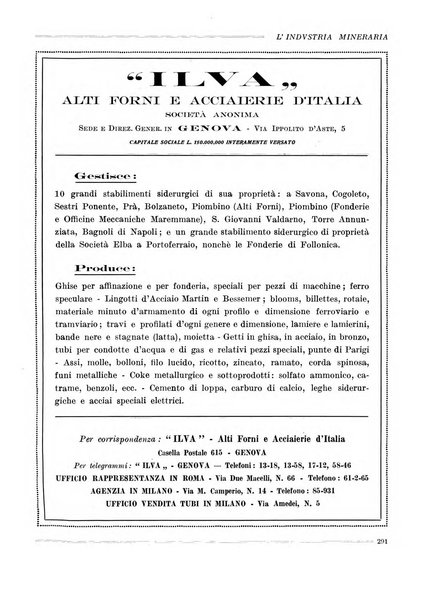 L'industria mineraria bollettino mensile della Federazione nazionale fascista dell'industria mineraria