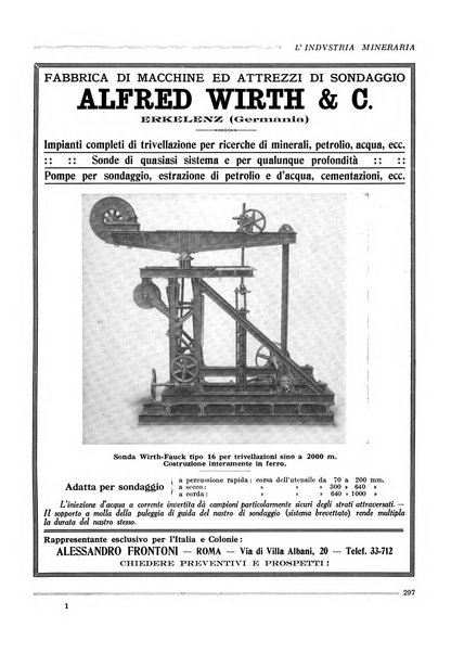 L'industria mineraria bollettino mensile della Federazione nazionale fascista dell'industria mineraria