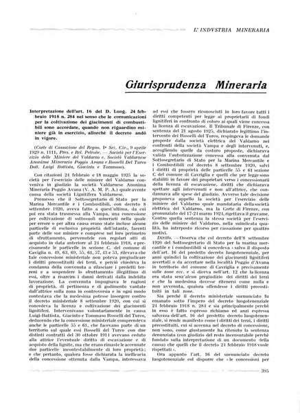 L'industria mineraria bollettino mensile della Federazione nazionale fascista dell'industria mineraria