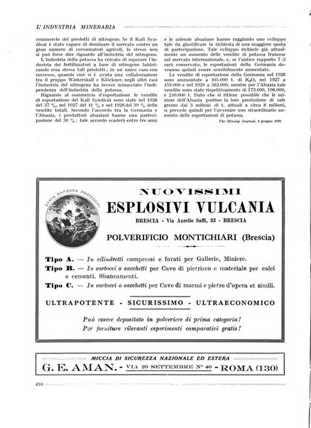 L'industria mineraria bollettino mensile della Federazione nazionale fascista dell'industria mineraria