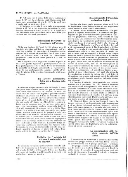 L'industria mineraria bollettino mensile della Federazione nazionale fascista dell'industria mineraria