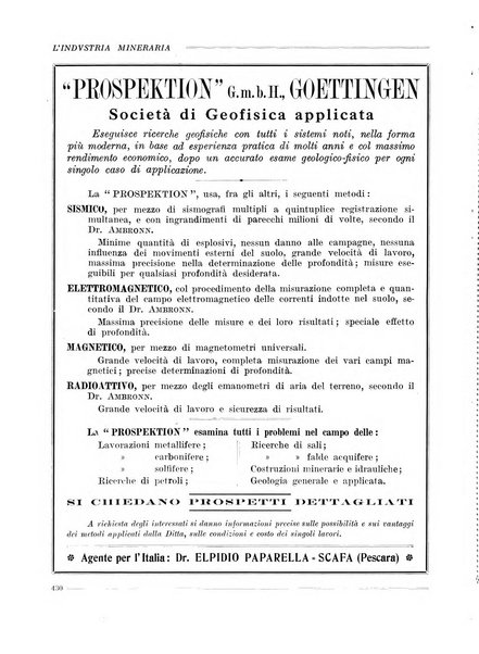 L'industria mineraria bollettino mensile della Federazione nazionale fascista dell'industria mineraria