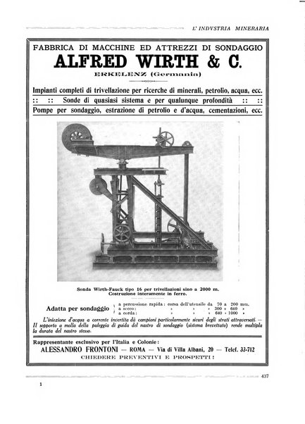 L'industria mineraria bollettino mensile della Federazione nazionale fascista dell'industria mineraria