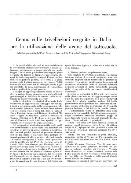 L'industria mineraria bollettino mensile della Federazione nazionale fascista dell'industria mineraria