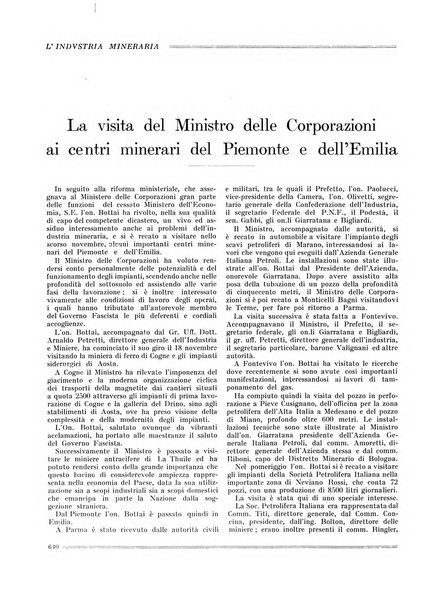 L'industria mineraria bollettino mensile della Federazione nazionale fascista dell'industria mineraria