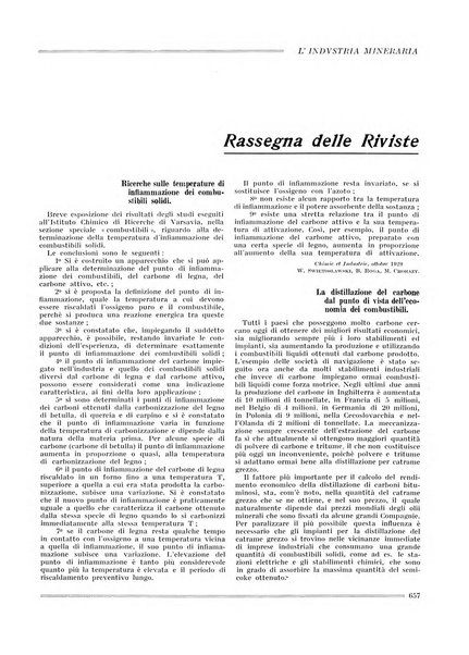 L'industria mineraria bollettino mensile della Federazione nazionale fascista dell'industria mineraria