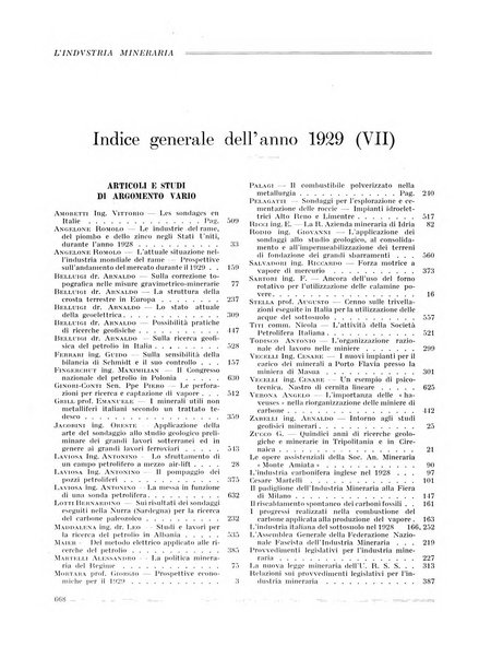 L'industria mineraria bollettino mensile della Federazione nazionale fascista dell'industria mineraria