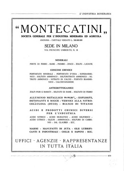 L'industria mineraria bollettino mensile della Federazione nazionale fascista dell'industria mineraria