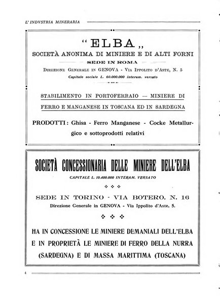 L'industria mineraria bollettino mensile della Federazione nazionale fascista dell'industria mineraria