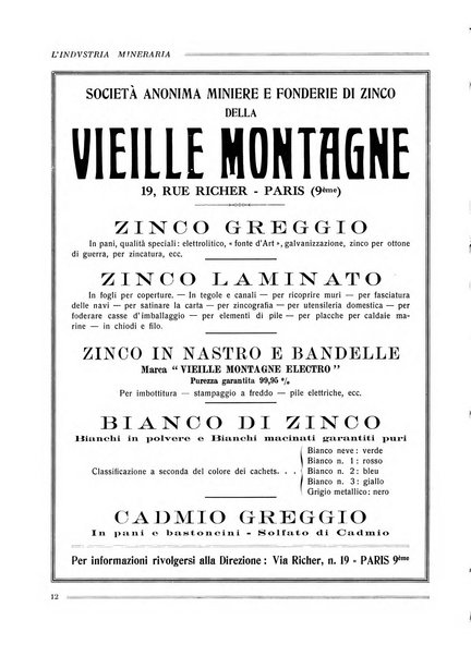 L'industria mineraria bollettino mensile della Federazione nazionale fascista dell'industria mineraria